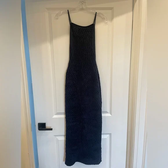 Jacquemus Navy Textured Backless Dress - Picture 9 of 9